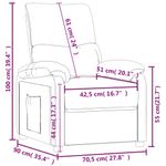 Casa si Gradina - Mobilier - Scaune si fotolii - Fotolii - Fotoliu rabatabil, gri inchis, material textil - Infinity.ro