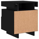 Casa si Gradina - Mobilier - Comode si corpuri - Noptiere - Noptiere cu lumini LED, 2 buc., negru, 40x39x48,5 cm - Infinity.ro