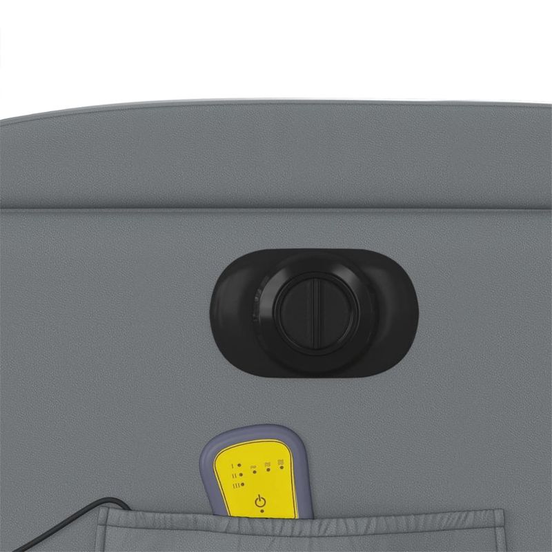 Ingrijire personala si Cosmetice - Sanatate si wellness - Articole wellness - Fotolii de masaj - Fotoliu de masaj electric rabatabil, gri, piele ecologica - Infinity.ro