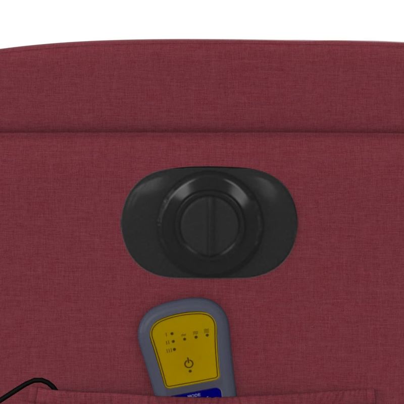 Ingrijire personala si Cosmetice - Sanatate si wellness - Articole wellness - Fotolii de masaj - Fotoliu electric de masaj rabatabil, rosu vin, textil - Infinity.ro