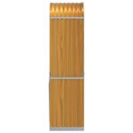 Casa si Gradina - Termice - Sobe, Seminee si accesorii - Accesorii seminee si sobe - Suport de busteni, maro deschis, 40x45x170 cm, otel galvanizat - Infinity.ro