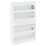 Casa si Gradina - Mobilier - Organizare si depozitare - Organizator incaltaminte - Pantofar, alb, 80x21x125,5 cm, lemn compozit - Infinity.ro