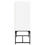 Casa si Gradina - Mobilier - Comode si corpuri - Comode - Dulap lateral cu usi din sticla, alb, 69x37x100 cm - Infinity.ro
