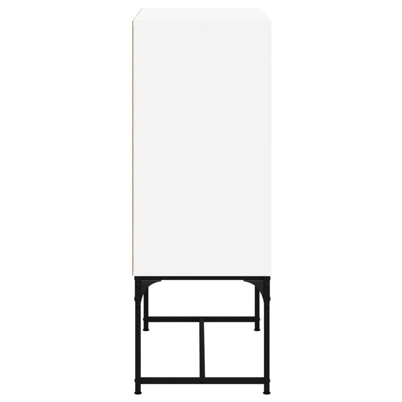 Casa si Gradina - Mobilier - Comode si corpuri - Comode - Dulap lateral cu usi din sticla, alb, 69x37x100 cm - Infinity.ro