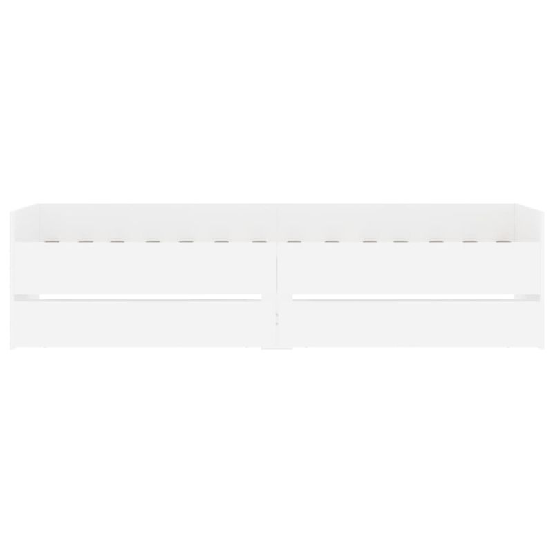 Casa si Gradina - Mobilier - Paturi si accesorii - Paturi - Cadru de pat cu sertare, alb, 100x200 cm - Infinity.ro