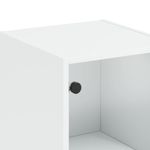 Casa si Gradina - Mobilier - Comode si corpuri - Corpuri bucatarie - Dulap inalt cu usa din sticla, alb, 35x37x142 cm - Infinity.ro