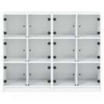 Casa si Gradina - Mobilier - Biblioteci si rafturi - Biblioteci - Biblioteca cu usi, alb, 136x37x109 cm, lemn prelucrat - Infinity.ro