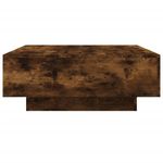 Casa si Gradina - Mobilier - Mese si birouri - Masute de cafea - Masuta de cafea cu lumini LED, stejar fumuriu, 80x80x31 cm - Infinity.ro