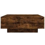 Casa si Gradina - Mobilier - Mese si birouri - Masute de cafea - Masuta de cafea cu lumini LED, stejar fumuriu, 80x80x31 cm - Infinity.ro