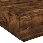 Casa si Gradina - Mobilier - Mese si birouri - Masute de cafea - Masuta de cafea cu lumini LED, stejar fumuriu, 80x80x31 cm - Infinity.ro