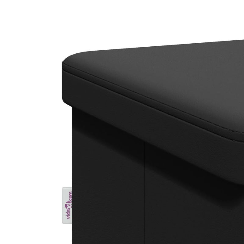 Casa si Gradina - Mobilier - Canapele si coltare - Banchete - Banca de depozitare, negru, PVC - Infinity.ro
