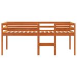 Casa si Gradina - Mobilier - Paturi si accesorii - Paturi - Pat inalt de dormitor, maro ceruit, 75x190 cm, lemn masiv pin - Infinity.ro