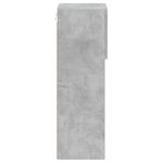 Casa si Gradina - Mobilier - Comode si corpuri - Comode - Comoda TV cu lumini LED, gri beton, 30,5x30x90 cm - Infinity.ro