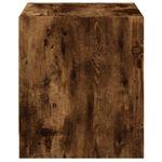 Casa si Gradina - Mobilier - Comode si corpuri - Noptiere - Noptiera cu usa din sticla, stejar afumat, 35x37x42 cm - Infinity.ro
