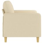 Casa si Gradina - Mobilier - Canapele si coltare - Canapele - Canapea cu 2 locuri, crem, 120 cm, material textil - Infinity.ro