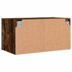 Casa si Gradina - Mobilier - Dulapuri si sifoniere - Dulapuri - Dulapuri perete cu usi din sticla, stejar fumuriu, 68,5x37x35cm - Infinity.ro