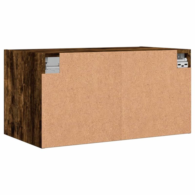 Casa si Gradina - Mobilier - Dulapuri si sifoniere - Dulapuri - Dulapuri perete cu usi din sticla, stejar fumuriu, 68,5x37x35cm - Infinity.ro