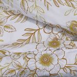 Casa si Gradina - Textile si covoare - Lenjerii de pat - Seturi de lenjerie - Set cu husa de pilota, alb si maro, 260x240 cm, bumbac - Infinity.ro