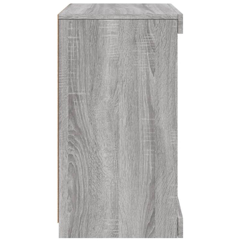 Casa si Gradina - Mobilier - Comode si corpuri - Comode - Servanta cu lumini LED, gri sonoma, 41x37x67 cm - Infinity.ro
