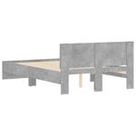 Casa si Gradina - Mobilier - Paturi si accesorii - Paturi - Cadru de pat cu tablie, gri beton, 120x200 cm - Infinity.ro