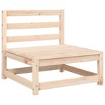 Casa si Gradina - Gradina si terasa - Mobilier exterior - Canapele si fotolii gradina - Canapea de gradina fara cotiere, cu perne, lemn masiv de pin, natural și gri - Infinity.ro