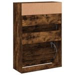 Casa si Gradina - Mobilier - Organizare si depozitare - Organizator incaltaminte - Pantofar cu 2 sertare rabatabile, stejar fumuriu, 80x34x116 cm - Infinity.ro