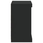 Casa si Gradina - Mobilier - Comode si corpuri - Comode - Servanta cu lumini LED, negru, 60,5x37x67 cm - Infinity.ro