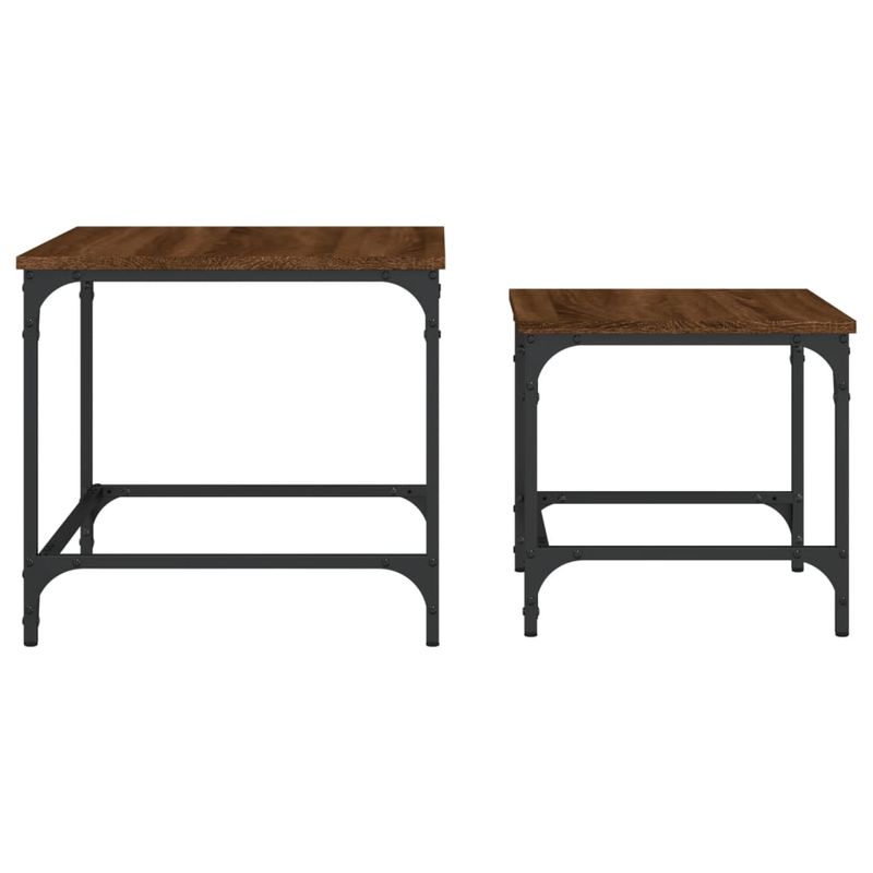 Casa si Gradina - Mobilier - Mese si birouri - Masute de cafea - Mese suprapuse de cafea, 2 buc, stejar maro, lemn prelucrat - Infinity.ro