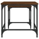 Casa si Gradina - Mobilier - Mese si birouri - Masute de cafea - Mese suprapuse de cafea, 2 buc, stejar maro, lemn prelucrat - Infinity.ro