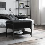 Casa si Gradina - Mobilier - Organizare si depozitare - Bancute - Banca de pantofi, negru, 62x42x45 cm, lemn prelucrat - Infinity.ro