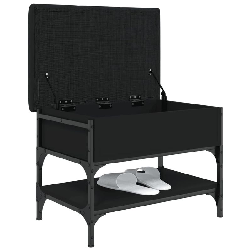 Casa si Gradina - Mobilier - Organizare si depozitare - Bancute - Banca de pantofi, negru, 62x42x45 cm, lemn prelucrat - Infinity.ro