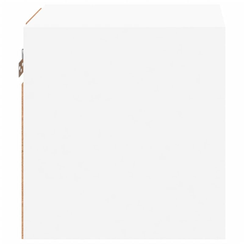 Casa si Gradina - Mobilier - Comode si corpuri - Comode - Comode TV de perete cu lumini LED, alb, 30x28,5x30 cm - Infinity.ro