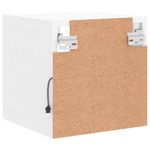 Casa si Gradina - Mobilier - Comode si corpuri - Comode - Comode TV de perete cu lumini LED, alb, 30x28,5x30 cm - Infinity.ro