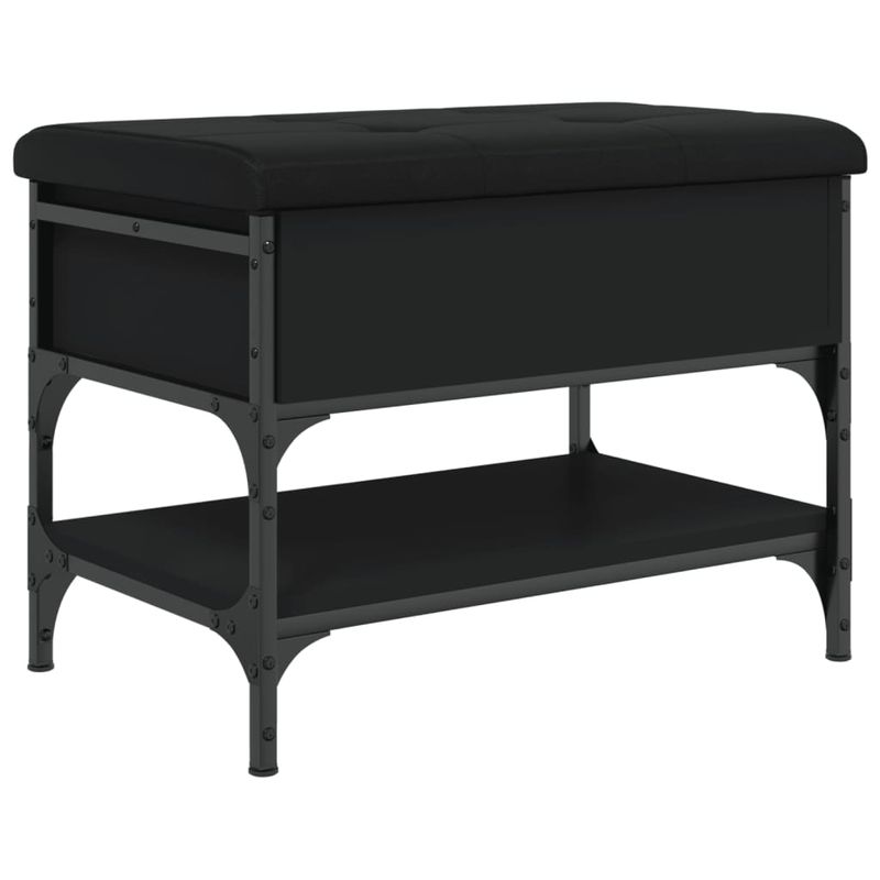 Casa si Gradina - Mobilier - Canapele si coltare - Banchete - Banca de pantofi, negru, 62x42x45 cm, lemn prelucrat - Infinity.ro