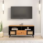 Casa si Gradina - Mobilier - Comode si corpuri - Comode - Dulap TV, 100x33x46 cm, lemn masiv de acacia - Infinity.ro
