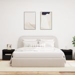 Casa si Gradina - Mobilier - Comode si corpuri - Noptiere - Noptiere cu lumini LED, 2 buc., negru, 50x40x45 cm - Infinity.ro