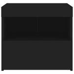 Casa si Gradina - Mobilier - Comode si corpuri - Noptiere - Noptiere cu lumini LED, 2 buc., negru, 50x40x45 cm - Infinity.ro