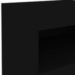 Casa si Gradina - Mobilier - Comode si corpuri - Noptiere - Noptiere cu lumini LED, 2 buc., negru, 50x40x45 cm - Infinity.ro