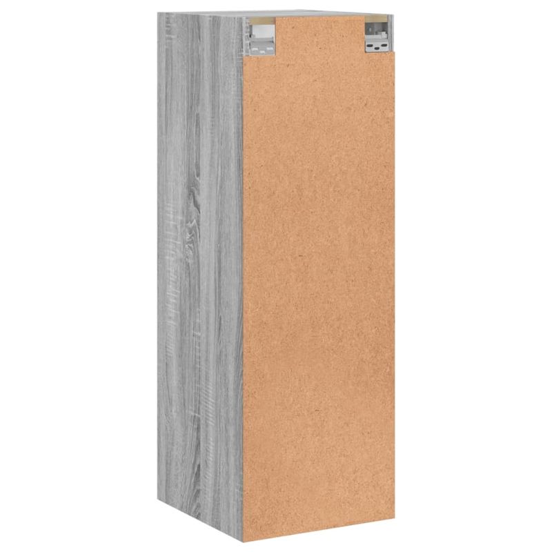 Casa si Gradina - Mobilier - Dulapuri si sifoniere - Dulapuri - Dulap de perete cu usi din sticla, gri sonoma, 35x37x100 cm - Infinity.ro