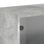 Casa si Gradina - Mobilier - Dulapuri si sifoniere - Dulapuri - Dulapuri de perete cu usi sticla 2 buc. gri beton 68,5x37x35 cm - Infinity.ro