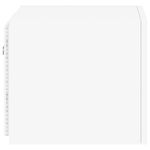 Casa si Gradina - Mobilier - Comode si corpuri - Comode - Comode TV de perete cu lumini LED, 2 buc., alb, 30,5x35x30 cm - Infinity.ro