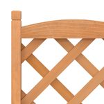 Casa si Gradina - Gradinarit si plante - Plante si ghivece - Ghivece si suporturi - Jardiniera cu spalier și roti, maro, lemn masiv de brad, mărime 40x30x97.5 cm - Infinity.ro