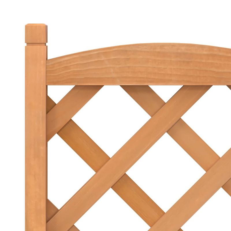 Casa si Gradina - Gradinarit si plante - Plante si ghivece - Ghivece si suporturi - Jardiniera cu spalier și roti, maro, lemn masiv de brad, mărime 40x30x97.5 cm - Infinity.ro