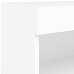 Casa si Gradina - Mobilier - Comode si corpuri - Comode - Set comode TV de perete, 8 piese, cu lumini LED, alb - Infinity.ro