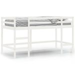 Casa si Gradina - Mobilier - Paturi si accesorii - Paturi - Pat etajat de copii cu scara, alb, 80x200 cm, lemn masiv pin - Infinity.ro