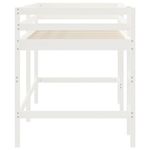 Casa si Gradina - Mobilier - Paturi si accesorii - Paturi - Pat etajat de copii cu scara, alb, 80x200 cm, lemn masiv pin - Infinity.ro
