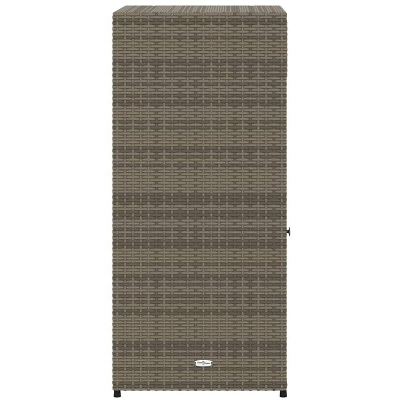 Casa si Gradina - Gradina si terasa - Mobilier exterior - Dulapuri si lazi depozitare exterior - Dulap depozitare de gradina, gri, 55x55x111 cm, poliratan - Infinity.ro