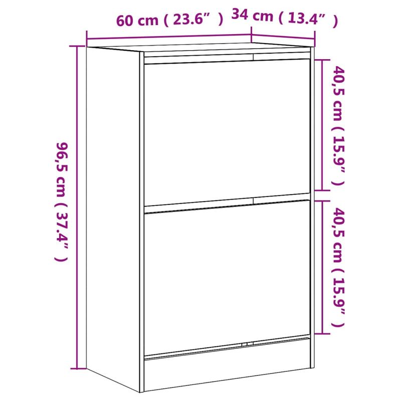 Casa si Gradina - Mobilier - Organizare si depozitare - Organizator incaltaminte - Pantofar, alb, 60x34x96,5 cm, lemn compozit - Infinity.ro