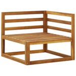 Casa si Gradina - Gradina si terasa - Mobilier exterior - Canapele si fotolii gradina - Canapele colt modulare, 2 buc., cu perne, lemn masiv acacia, crem - Infinity.ro