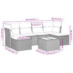 Casa si Gradina - Gradina si terasa - Mobilier exterior - Seturi mobila gradina - Set canapele de gradina cu perne, 7 piese, negru, poliratan - Infinity.ro